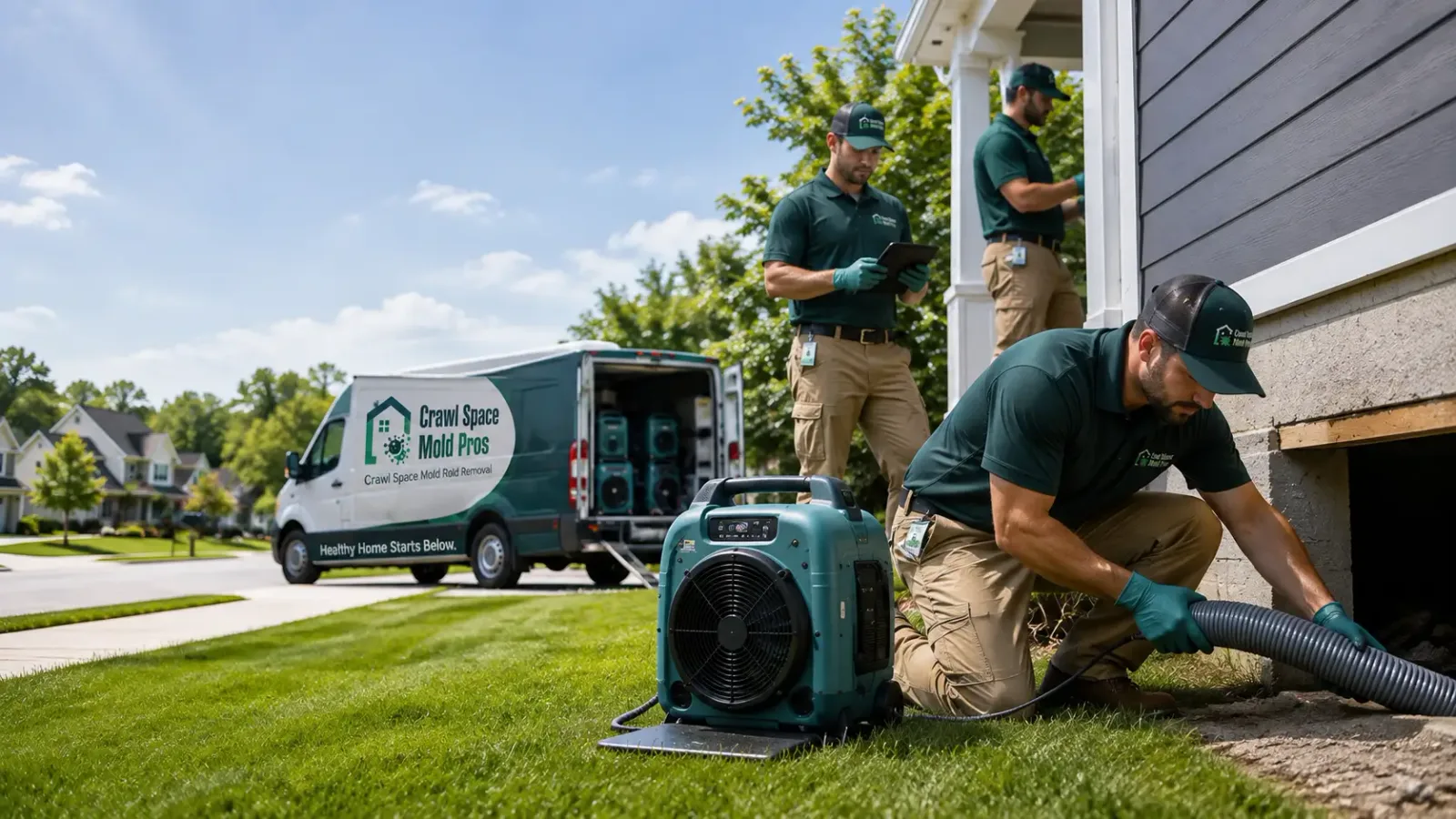 Crawl Space Mold Removal in South Beach, OR